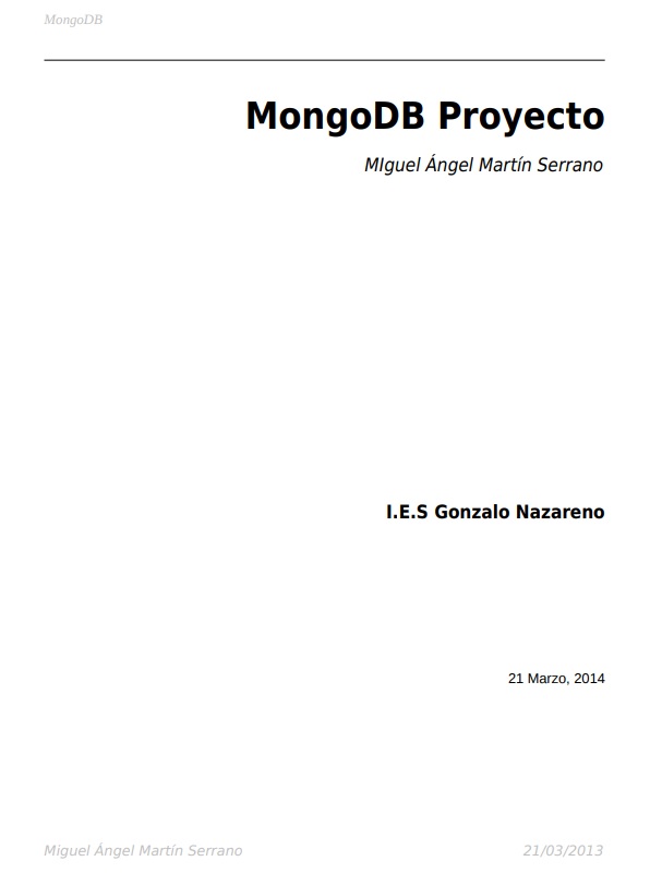 MongoDB Proyecto, Conociendo MongoDB